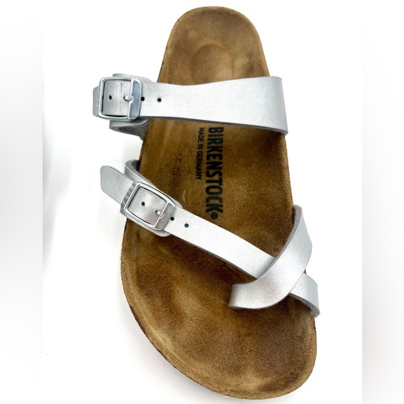Birkenstock Mayari Bioko-Flor Silver Sandals - Picture 6 of 9